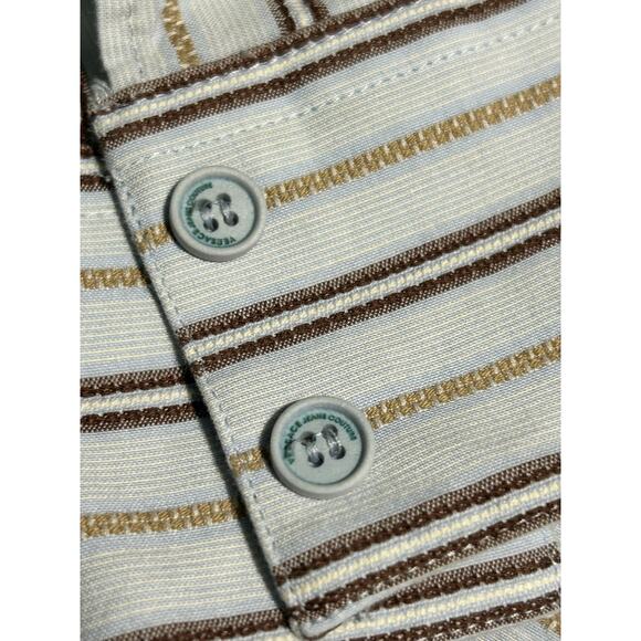 Vintage Versace Button Down Collar Shirt 90s Designer pin stripe Top Blouse y2k - Picture 7 of 15